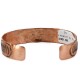Handmade Mountain Certified Authentic Roanhorse Navajo Pure .925 Sterling Silver Copper Native American Bracelet 12770-2-0