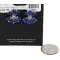 Handmade Certified Authentic Petit Point Zuni .925 Sterling Silver Natural Turquoise and Lapis Stud Native American Earrings 15823