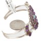 Handmade Certified Authentic Petit Point Zuni .925 Sterling Silver Natural Sugilite Turquoise Native American Bracelet 12686-2