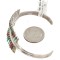 Handmade Zuni .925 Sterling Silver Petit Point Natural Multicolor Native American Bracelet 12672 Handmade Zuni .925 Sterling Silver Petit Point Natural Multicolor Native American Bracelet 12672