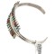 Handmade Zuni .925 Sterling Silver Petit Point Natural Multicolor Native American Bracelet 12672 Handmade Zuni .925 Sterling Silver Petit Point Natural Multicolor Native American Bracelet 12672