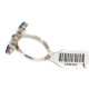 Petit Point Handmade Certified Authentic Zuni .925 Sterling Silver Natural Turquoise and Multicolor Native American Ring  16942-1