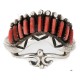 Handmade Certified Authentic Signed Zuni .925 Sterling Silver Natural Spiny Oyster Native American Ring 16655 Handmade Certified Authentic Signed Zuni .925 Sterling Silver Natural Spiny Oyster Native American Ring 16655