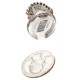Handmade Certified Authentic Signed Zuni .925 Sterling Silver Natural Spiny Oyster Native American Ring 16655 Handmade Certified Authentic Signed Zuni .925 Sterling Silver Natural Spiny Oyster Native American Ring 16655