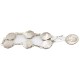 Handmade Certified Authentic Zuni .925 Sterling Silver Petit Point Natural Multicolor Native American Bracelet 12668