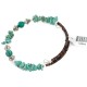Certified Authentic Navajo Natural Turquoise Heishi Adjustable Wrap Native American Bracelet 12882