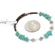 Certified Authentic Navajo Natural Turquoise Opalite Heishi Adjustable Wrap Native American Bracelet 12880
