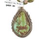 .925 Sterling Silver Handmade Certified Authentic Navajo Turquoise Jasper Native American Necklace 12553