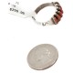 Handmade Certified Authentic Signed .925 Sterling Silver Coral Native American Ring  16773