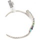 Handmade Certified Authentic Zuni .925 Sterling Silver Natural Sugilite Turquoise and Gaspeite Native American Bracelet 12667-0