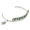 Handmade Zuni .925 Sterling Silver Petit Point Natural Turquoise Native American Bracelet 12667-00 Handmade Zuni .925 Sterling Silver Petit Point Natural Turquoise Native American Bracelet 12667-00