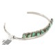Handmade Certified Authentic Zuni .925 Sterling Silver Petit Point Natural Turquoise Native American Bracelet 12667-00 Handmade Certified Authentic Zuni .925 Sterling Silver Petit Point Natural Turquoise Native American Bracelet 12667-00