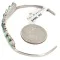 Handmade Zuni .925 Sterling Silver Petit Point Natural Turquoise Native American Bracelet 12667-00 Handmade Zuni .925 Sterling Silver Petit Point Natural Turquoise Native American Bracelet 12667-00