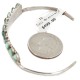 Handmade Certified Authentic Zuni .925 Sterling Silver Petit Point Natural Turquoise Native American Bracelet 12667-00 Handmade Certified Authentic Zuni .925 Sterling Silver Petit Point Natural Turquoise Native American Bracelet 12667-00