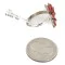 Petit Point Handmade Zuni .925 Sterling Silver Coral Native American Ring 16985-2 Petit Point Handmade Zuni .925 Sterling Silver Coral Native American Ring 16985-2
