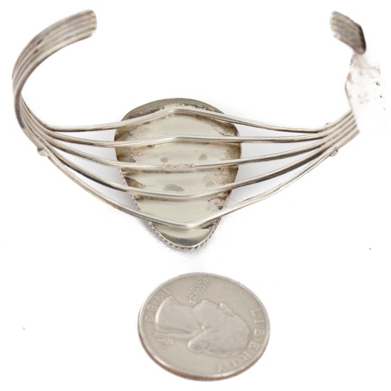 Handmade Certified Authentic .925 Sterling Silver Natural Spiny Oyster Native American Bracelet 12325
