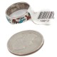 .925 Sterling Silver Handmade Certified Authentic Navajo Coral and Natural Turquoise Native American Ring  16872