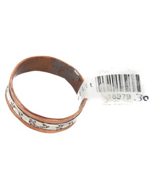 .925 Sterling Silver Pure Copper Handmade Certified Authentic Navajo Gecko Native American Ring  16979-30