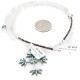 Handmade Cross Certified Authentic Zuni .925 Sterling Silver Petit Point Turquoise Quartz Native American Necklace  24367-16076-101