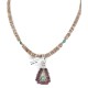 Handmade Certified Authentic Zuni .925 Sterling Silver Petit Point Natural Sugilite Turquoise Native American Necklace 24317-25265-3