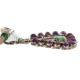 Handmade Certified Authentic Zuni .925 Sterling Silver Petit Point Natural Sugilite Turquoise Native American Necklace 24317-25265-3