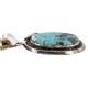 Feather Certified Authentic .925 Sterling Silver Handmade Navajo Natural Turquoise Native American Necklace 14996