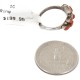 Handmade Zuni Certified Authentic .925 Sterling Silver Coral Native American Ring  16681