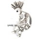 Certified Authentic Kokopelli Navajo .925 Sterling Silver Native American Pin and Pendant 24329