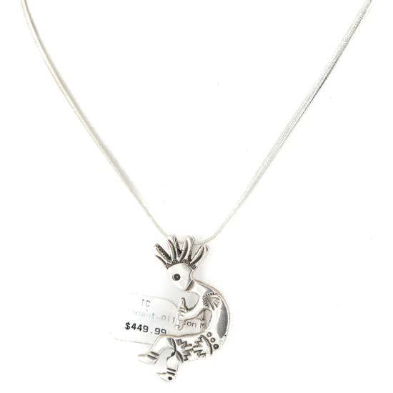 Kokopelli Navajo .925 Sterling Silver Native American Pin and Pendant 24329 Kokopelli Navajo .925 Sterling Silver Native American Pin and Pendant 24329