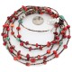 Certified Authentic 5 Strand Navajo .925 Sterling Silver Natural Turquoise Coral Native American Necklace 15775-1 Certified Authentic 5 Strand Navajo .925 Sterling Silver Natural Turquoise Coral Native American Necklace 15775-1