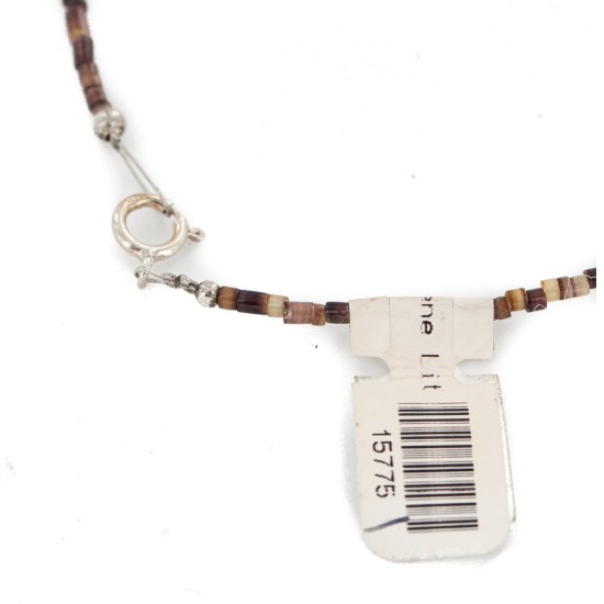 Certified Authentic 5 Strand Navajo .925 Sterling Silver Natural Turquoise Coral Native American Necklace 15775-1 Certified Authentic 5 Strand Navajo .925 Sterling Silver Natural Turquoise Coral Native American Necklace 15775-1