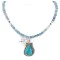 .925 Sterling Silver Handmade Navajo Natural Turquoise Blue Quartz Native American Necklace 24394-2-16083-7 .925 Sterling Silver Handmade Navajo Natural Turquoise Blue Quartz Native American Necklace 24394-2-16083-7