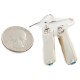 Nickel Handmade Certified Authentic Navajo Inlay Natural Turquoise Coral Native American Earrings 27184-1