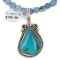 .925 Sterling Silver Handmade Navajo Natural Turquoise Blue Quartz Native American Necklace 24394-2-16083-7 .925 Sterling Silver Handmade Navajo Natural Turquoise Blue Quartz Native American Necklace 24394-2-16083-7