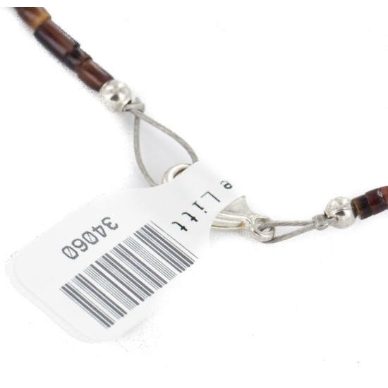 Certified Authentic Navajo .925 Sterling Silver Natural Graduated Spiny Oyster Turquoise Native American Necklace 34060