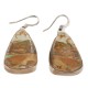 Handmade Certified Authentic Signed by Shay .925 Sterling Silver Natural Boulder Turquoise Dangle Native American Earrings 17948