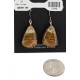Handmade Certified Authentic Signed by Shay .925 Sterling Silver Natural Boulder Turquoise Dangle Native American Earrings 17948