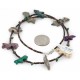 Certified Authentic Navajo .925 Sterling Silver Natural Turquoise Multicolor Stones Native American Necklace 16084-3