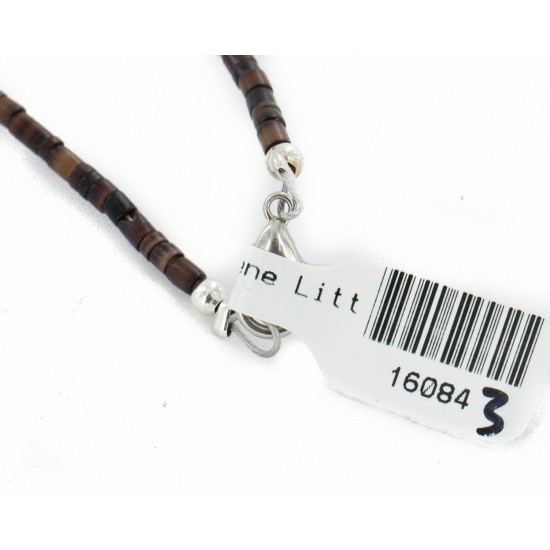 Certified Authentic Navajo .925 Sterling Silver Natural Turquoise Multicolor Stones Native American Necklace 16084-3