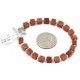 Certified Authentic Navajo Natural Goldstone Native American Bracelet 12884-1