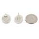 Certified Authentic .925 Sterling Silver Handmade Navajo Natural Lapis Stud Native American Earrings 12886-1