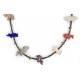 Certified Authentic Navajo .925 Sterling Silver Natural Turquoise Heishi Multicolor Stones Native American Necklace 16084-1