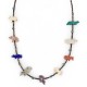 Certified Authentic Navajo .925 Sterling Silver Natural Turquoise Heishi Multicolor Stones Native American Necklace 16084-1