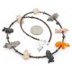 Certified Authentic Navajo .925 Sterling Silver Natural Turquoise Heishi Multicolor Stones Native American Necklace 16084-4