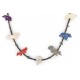 Certified Authentic Navajo .925 Sterling Silver Natural Turquoise Multicolor Stones Heishi Native American Necklace 16084-2