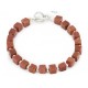 Certified Authentic Navajo Natural Goldstone Native American Bracelet 12884-1