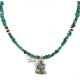 .925 Sterling Silver Handmade Certified Authentic Navajo Coral Turquoise Native American Necklace 16023-6-1601-11