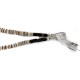 Certified Authentic Kokopelli .925 Sterling Silver Handmade Navajo Natural Turquoise Graduated Melon Shell Native American Necklace 24424-6-16057