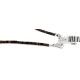 .925 Sterling Silver Handmade Certified Authentic Navajo Turquoise Coral Native American Necklace 16023-2-1601-13
