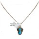 Certified Authentic Navajo .925 Sterling Silver Natural Turquoise Native American Necklace 16088-7
